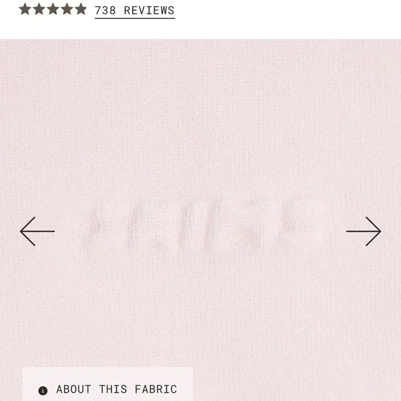 SKIMS NWT Cotton Fleece Classic Jogger - Barely Pink - Picture 5 of 7